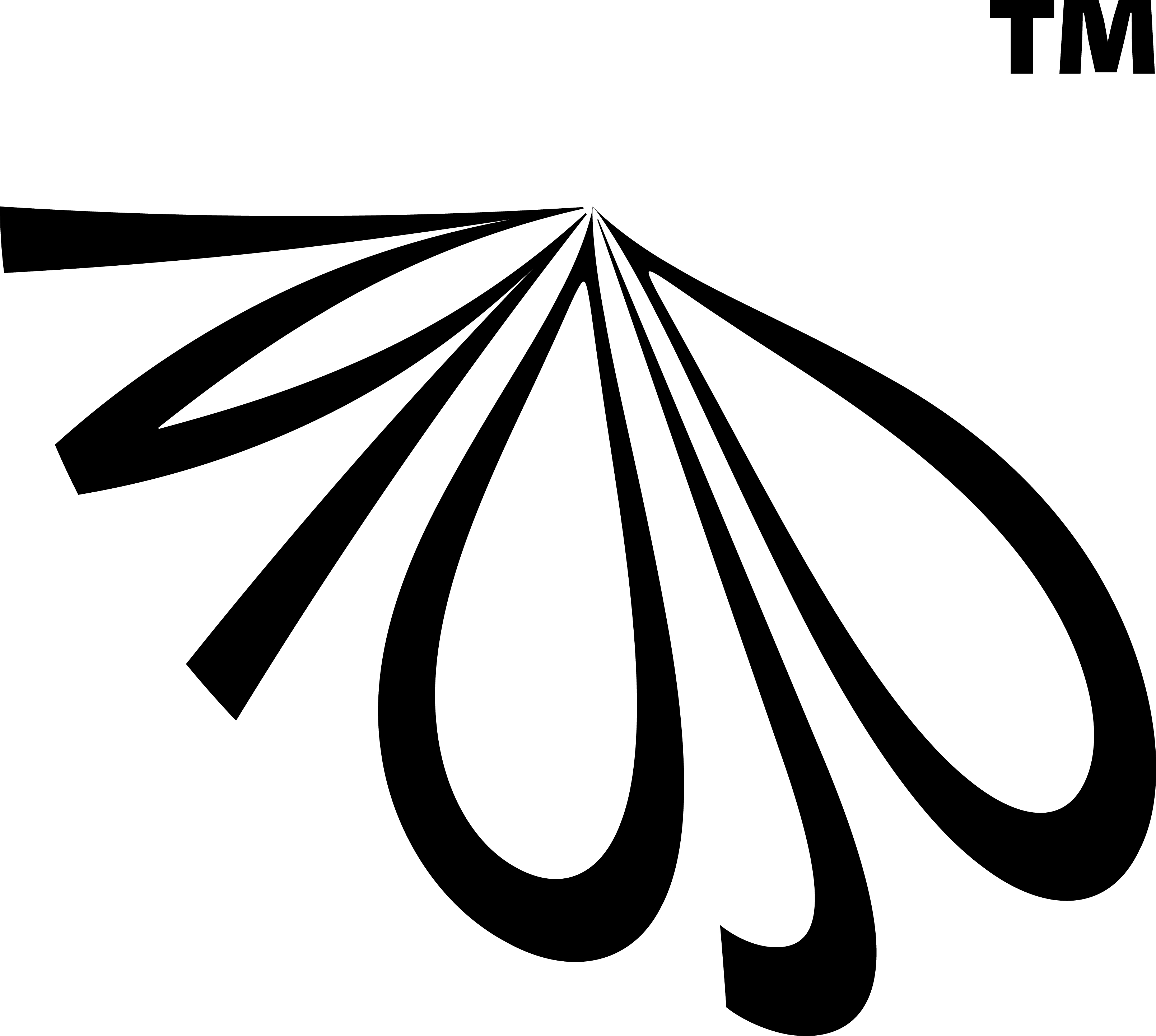 dc mojo - bulged floral script casual logo